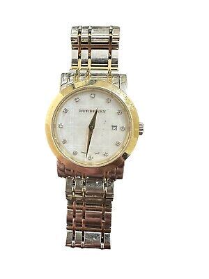 Burberry BU1375 Diamond Watch Women's Swiss Made Two 